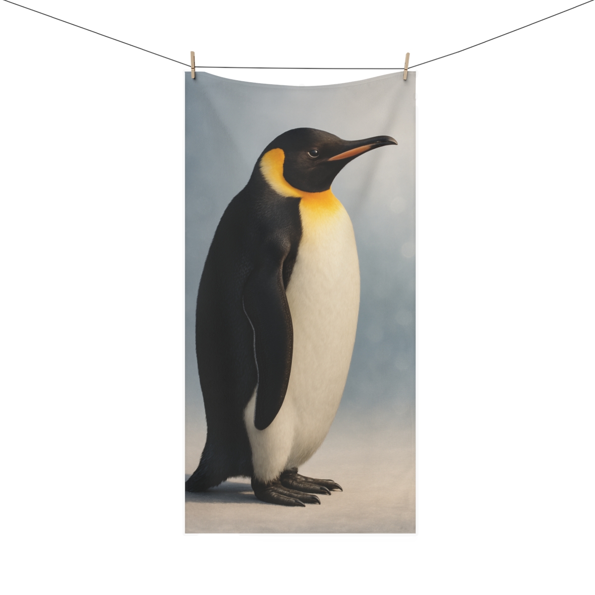 Frost Orbit Emperor Penguin decorative home towelscustom towels