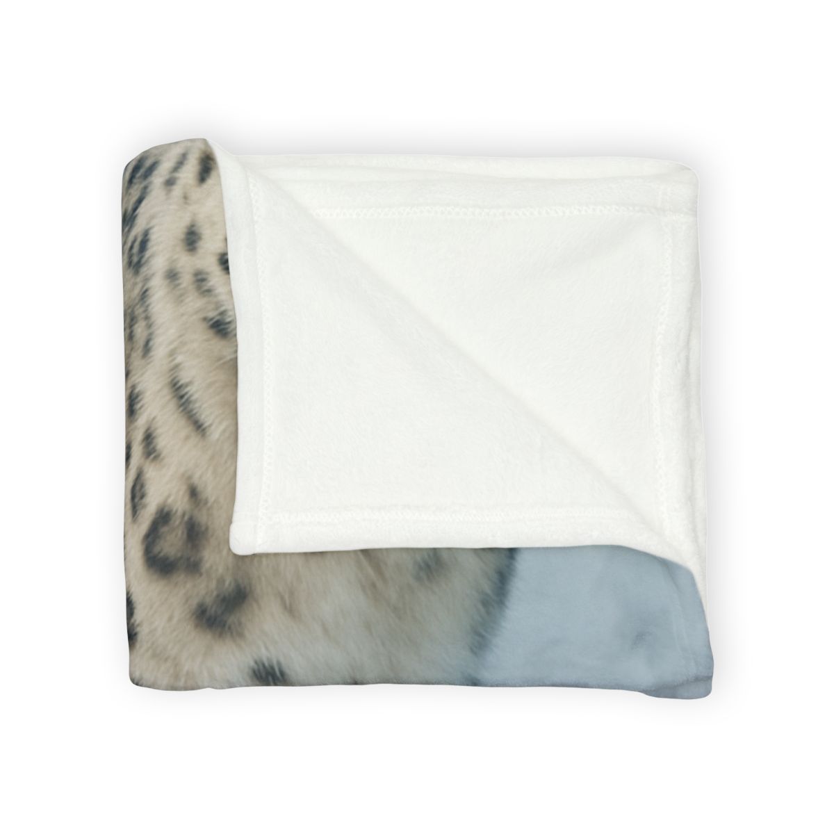 Frost Summit Snow Leopard decorative home blankets