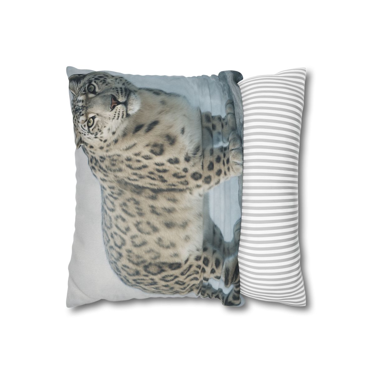 Frost Summit Snow Leopard soft cotton pillow cases