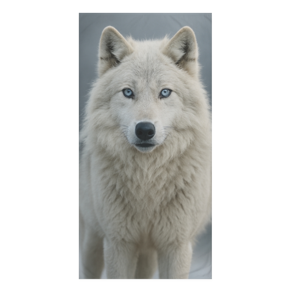 Frost Watcher Arctic Wolf decorative home towelscustom towels