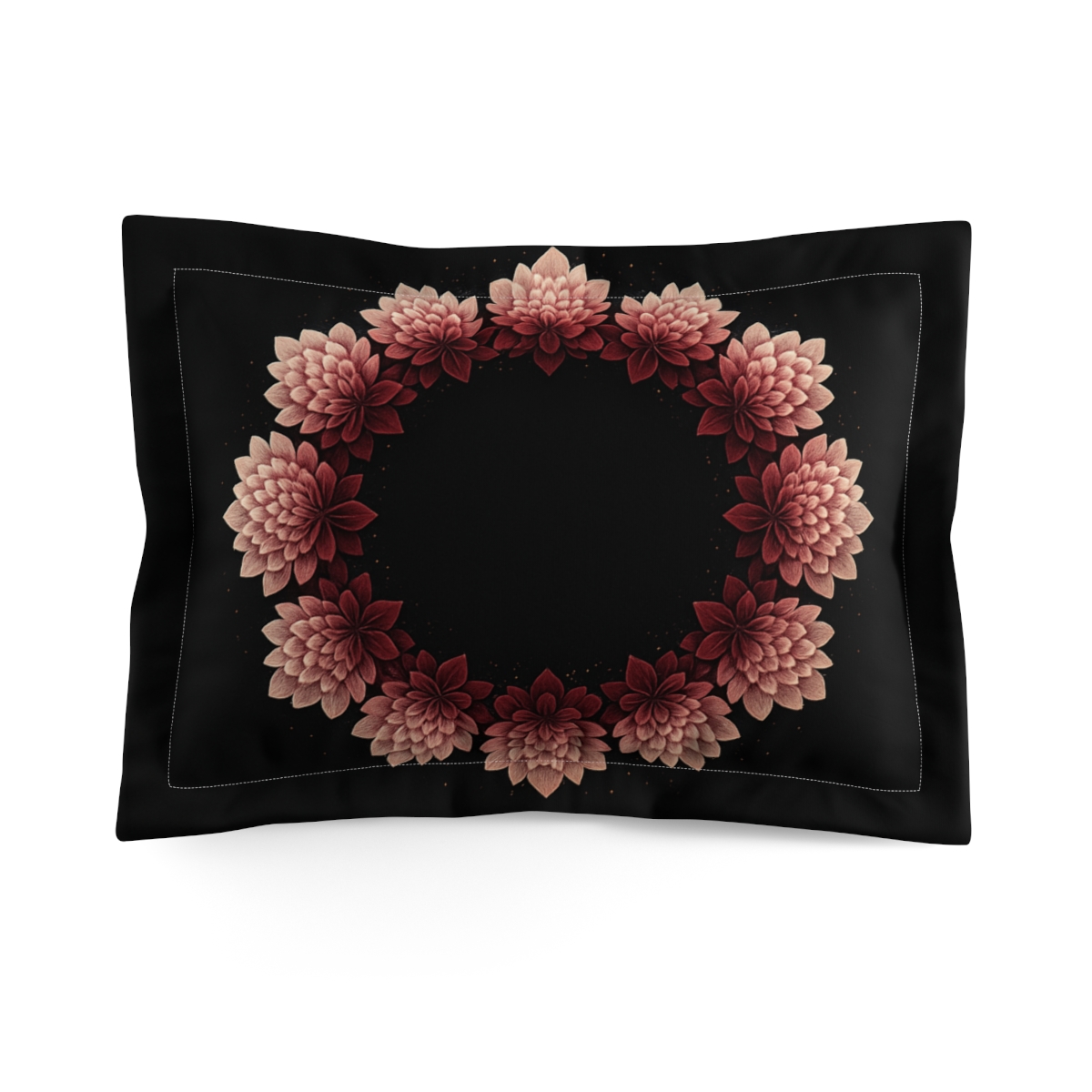 Galactic Bloom Fractal Ring stylish throw pillows