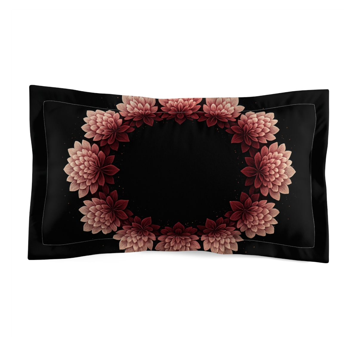 Galactic Bloom Fractal Ring stylish throw pillows