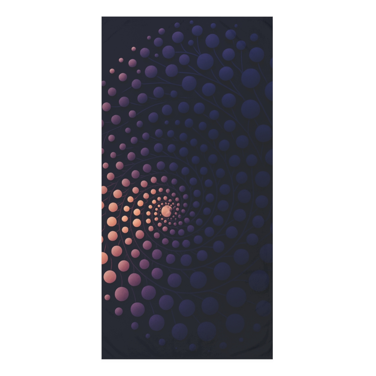 Galactic Bud Spiral Array personalized bath towels