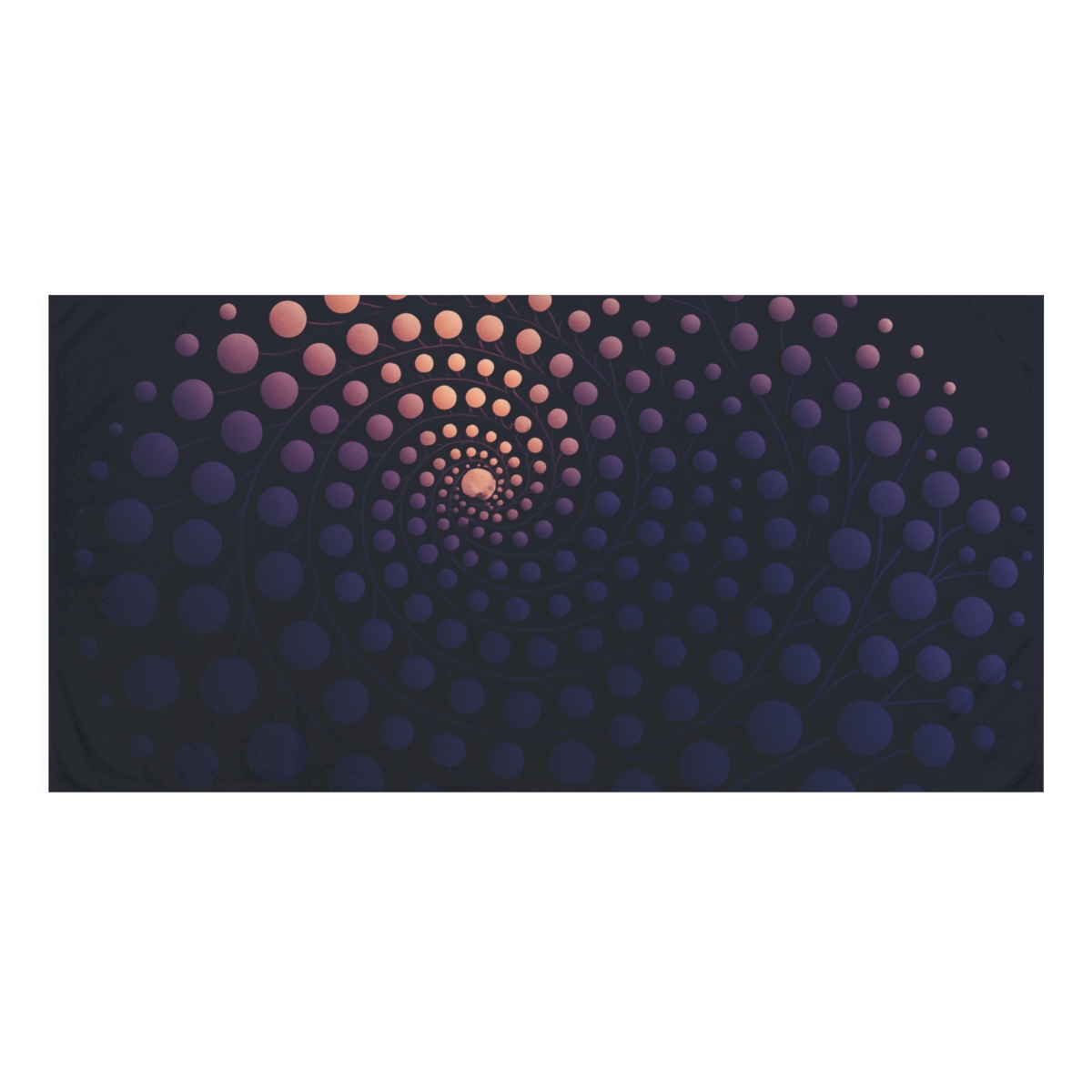 Galactic Bud Spiral Array personalized bath towels