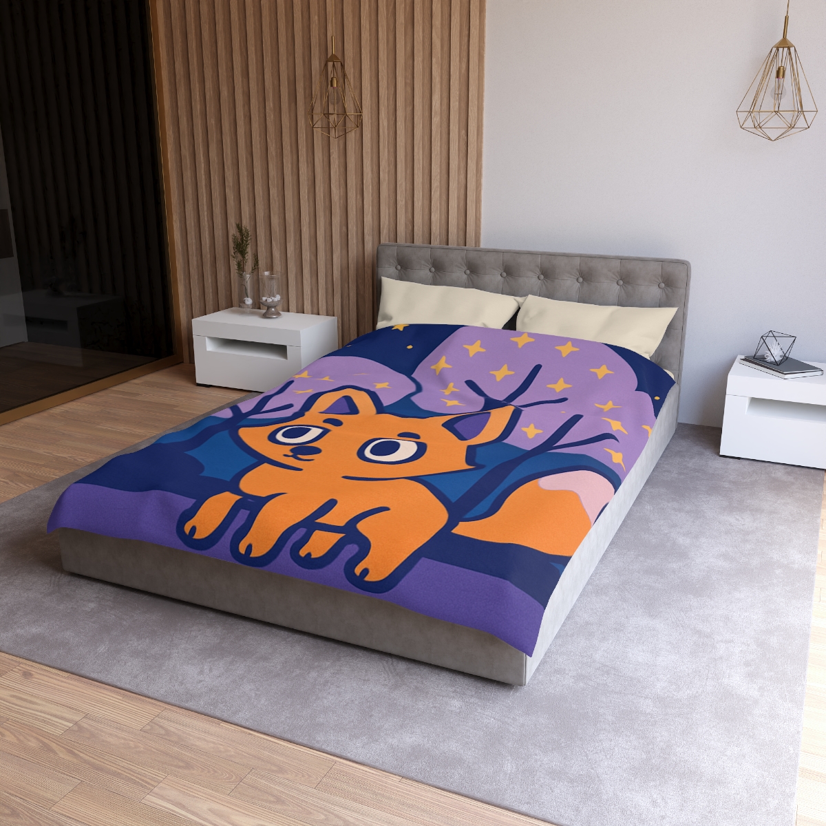 Galactic Forest Fox duvets for gifts