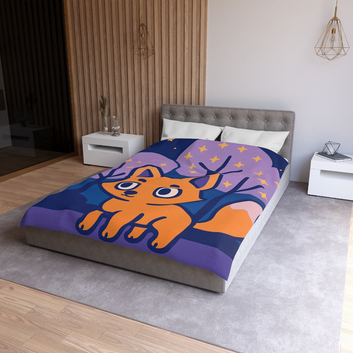 Galactic Forest Fox duvets for gifts