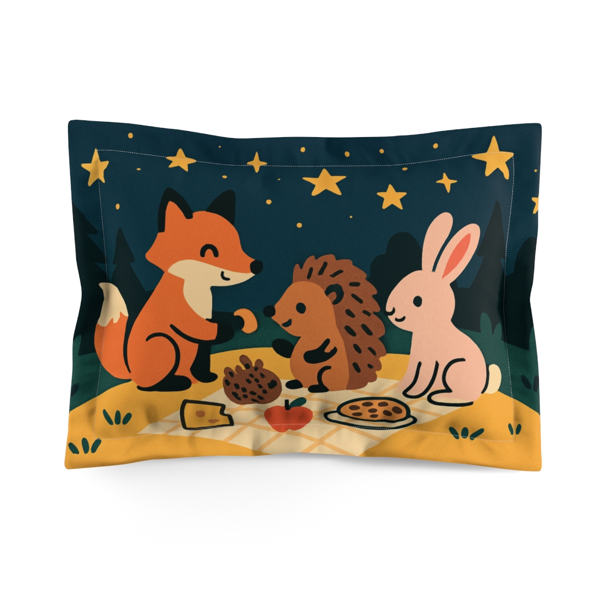 Galactic Forest Picnic trendy accent pillows