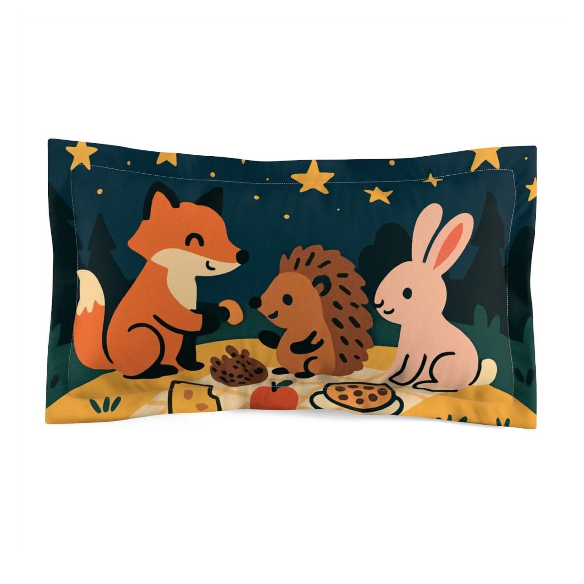 Galactic Forest Picnic trendy accent pillows