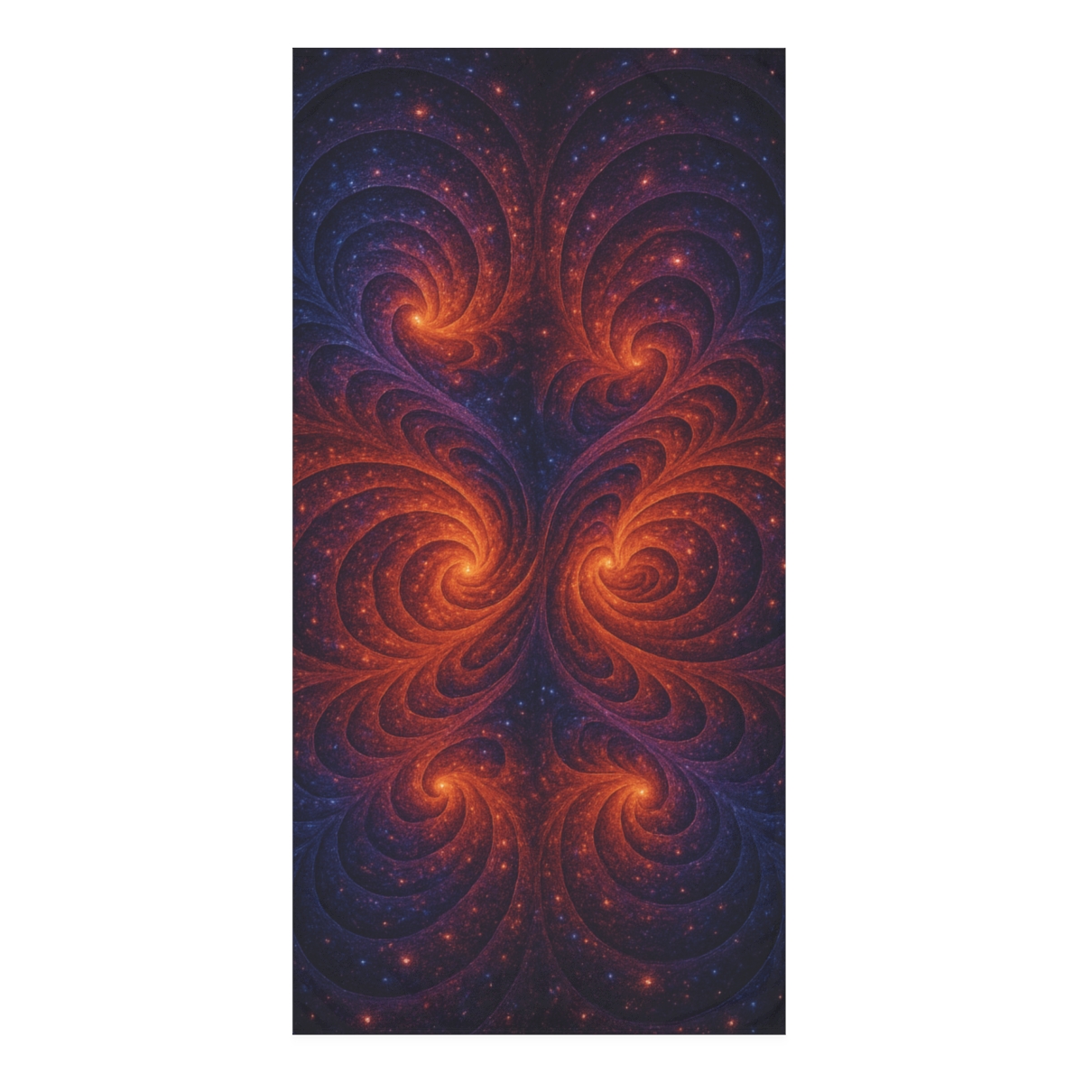 Galactic Fractal Spectrum designer printed towels