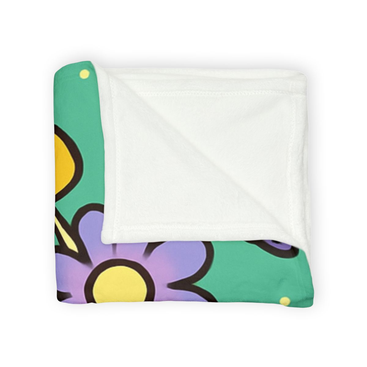 Galactic Garden Giraffe soft fleece blankets