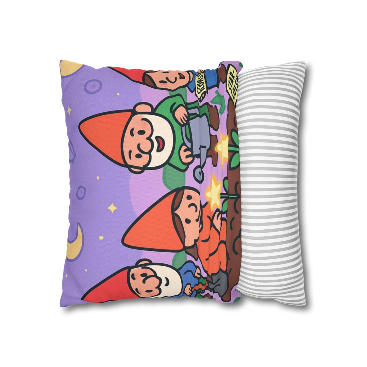 Galactic Garden Gnomes unique gift pillow cases