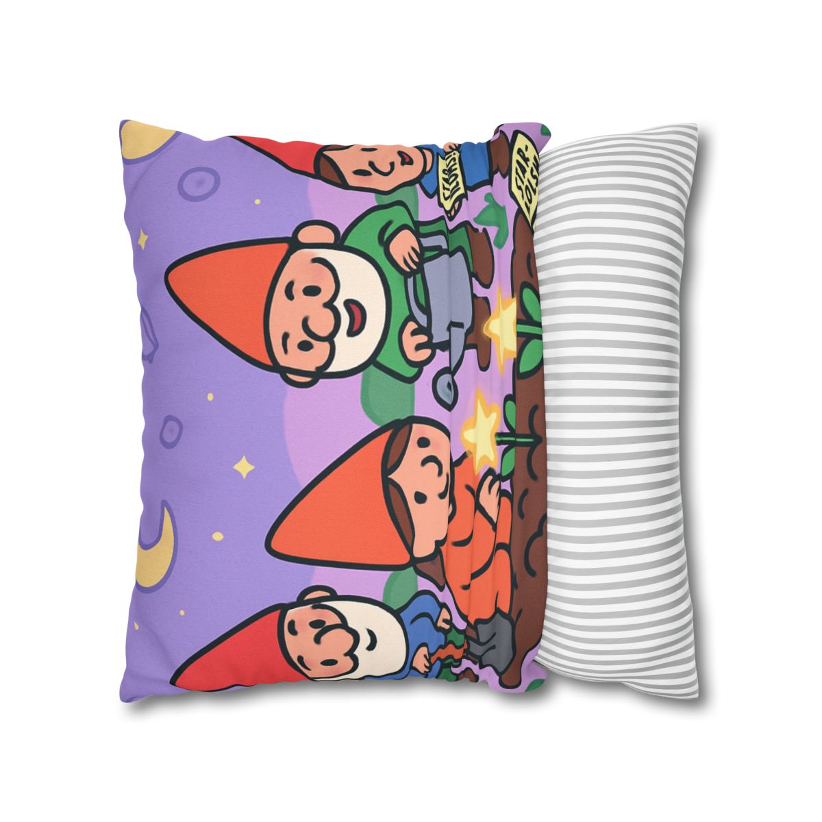 Galactic Garden Gnomes unique gift pillow cases