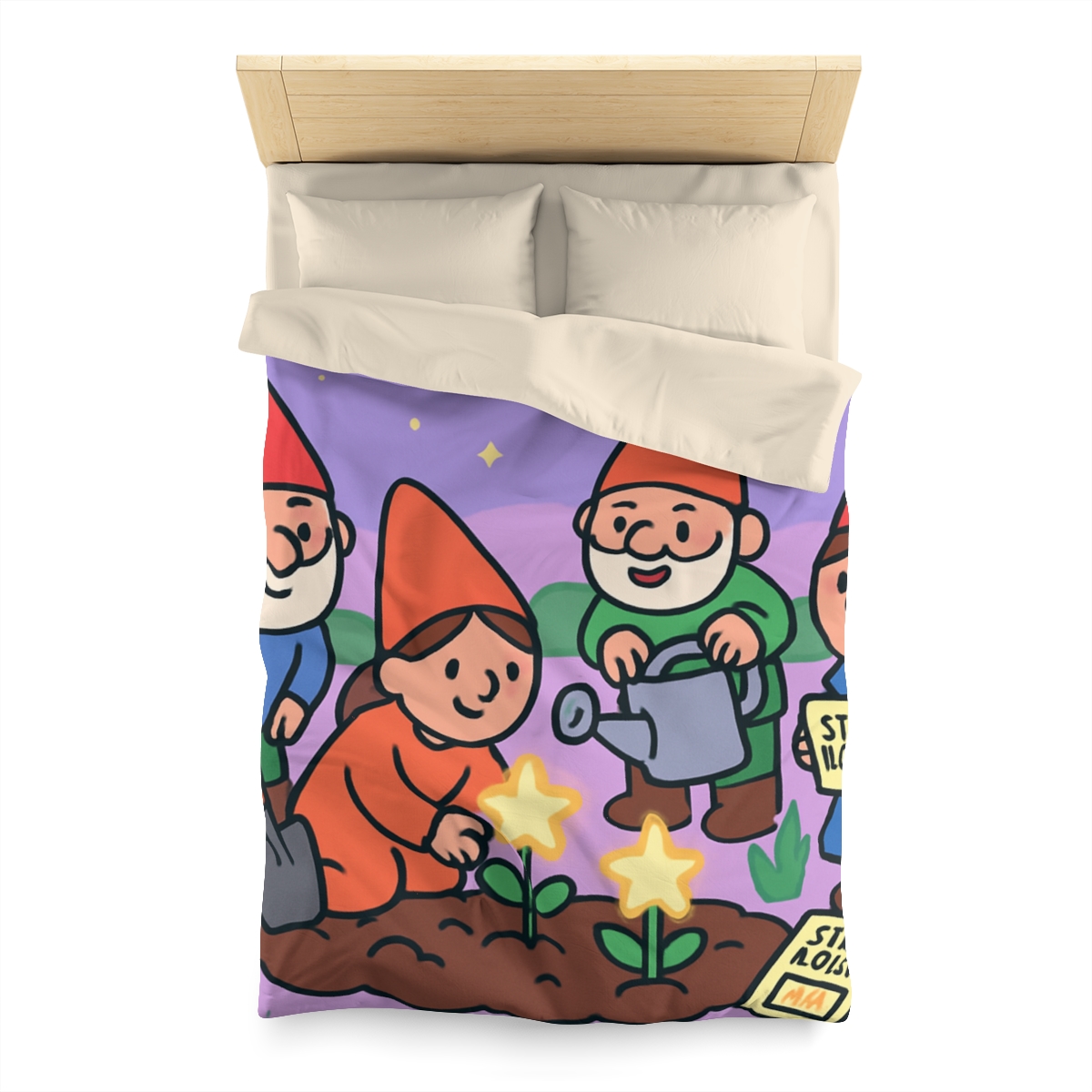 Galactic Garden Gnomes duvets for gifts