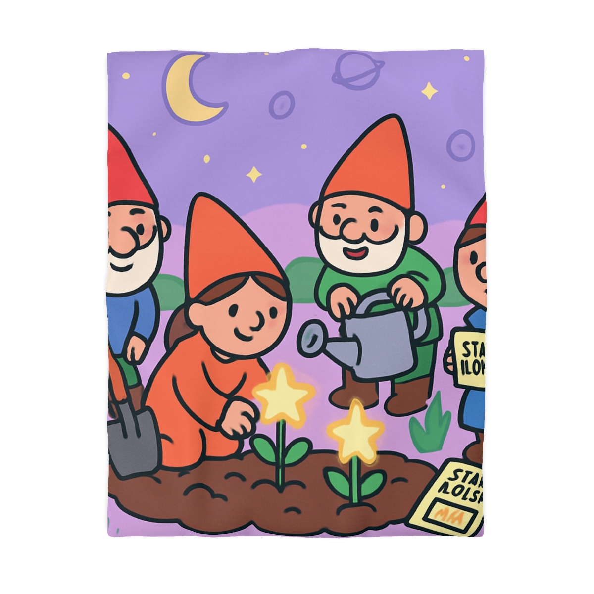 Galactic Garden Gnomes duvets for gifts