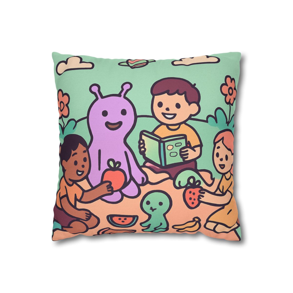 Galactic Garden Picnic stylish decorative pillowcases