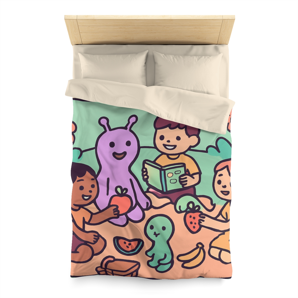 Galactic Garden Picnic trendy bedroom duvets