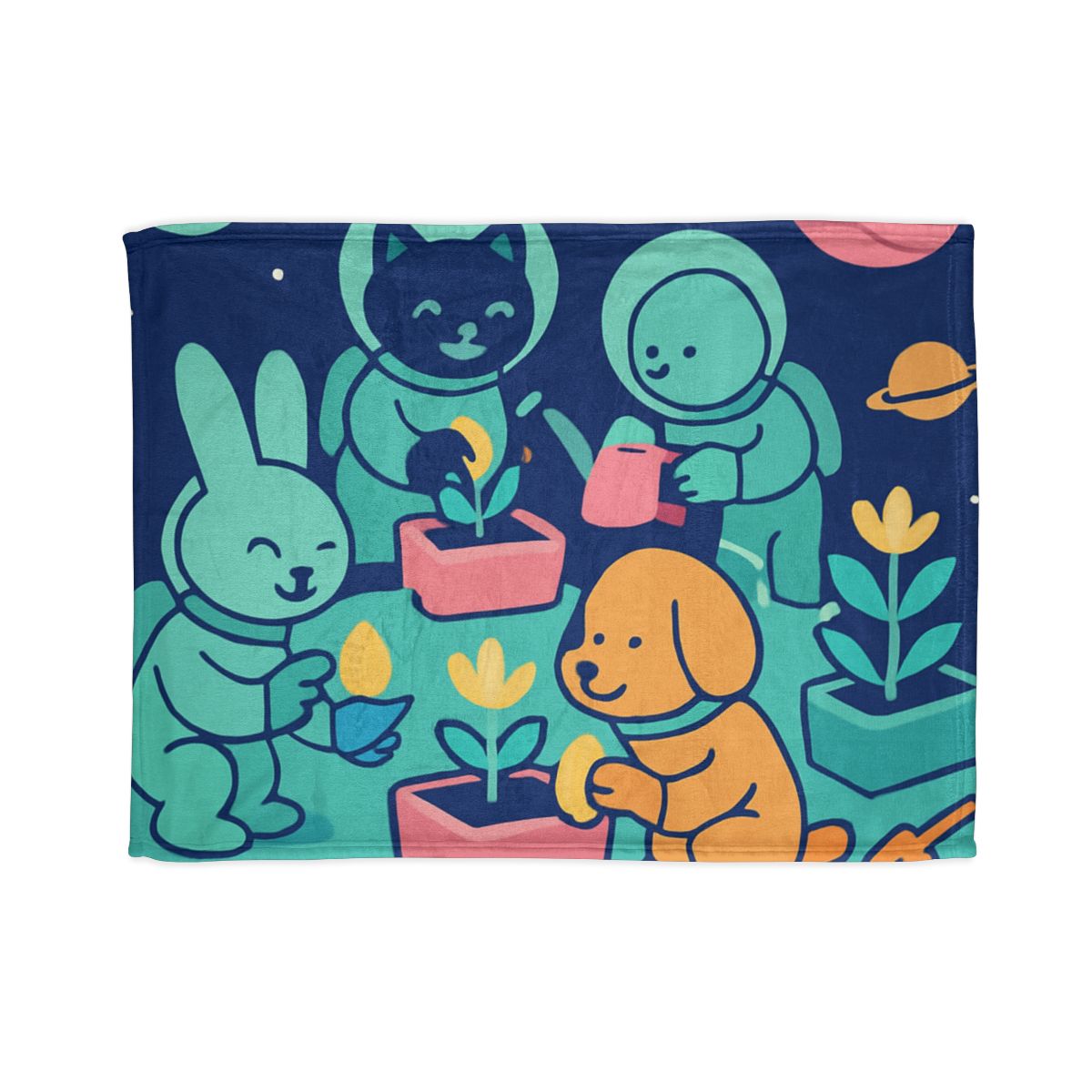 Galactic Gardeners trendy patterned blankets