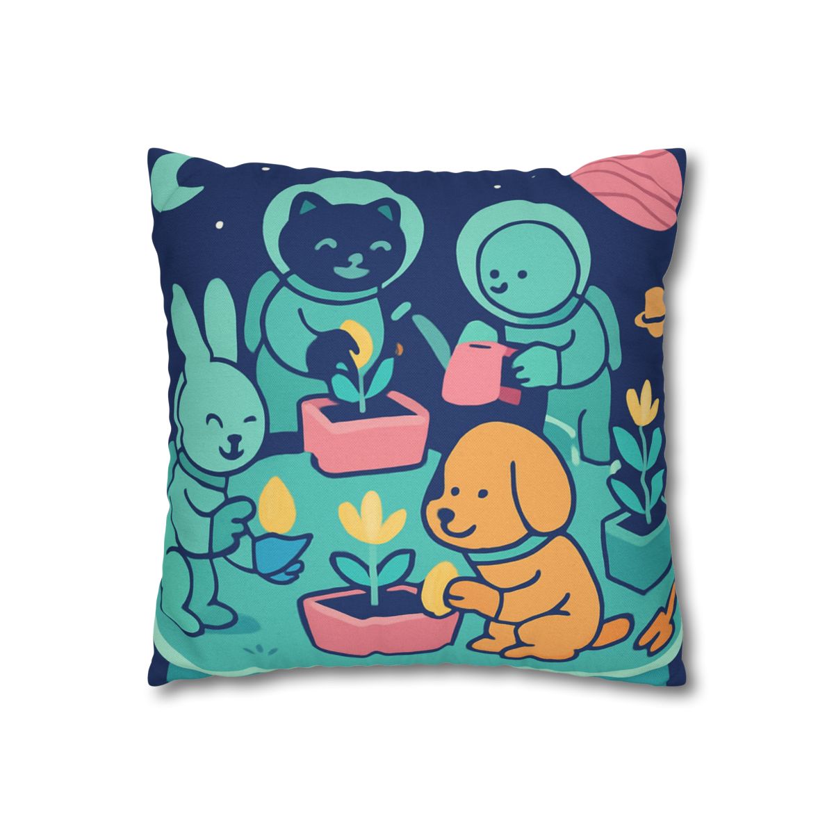 Galactic Gardeners unique gift pillow cases