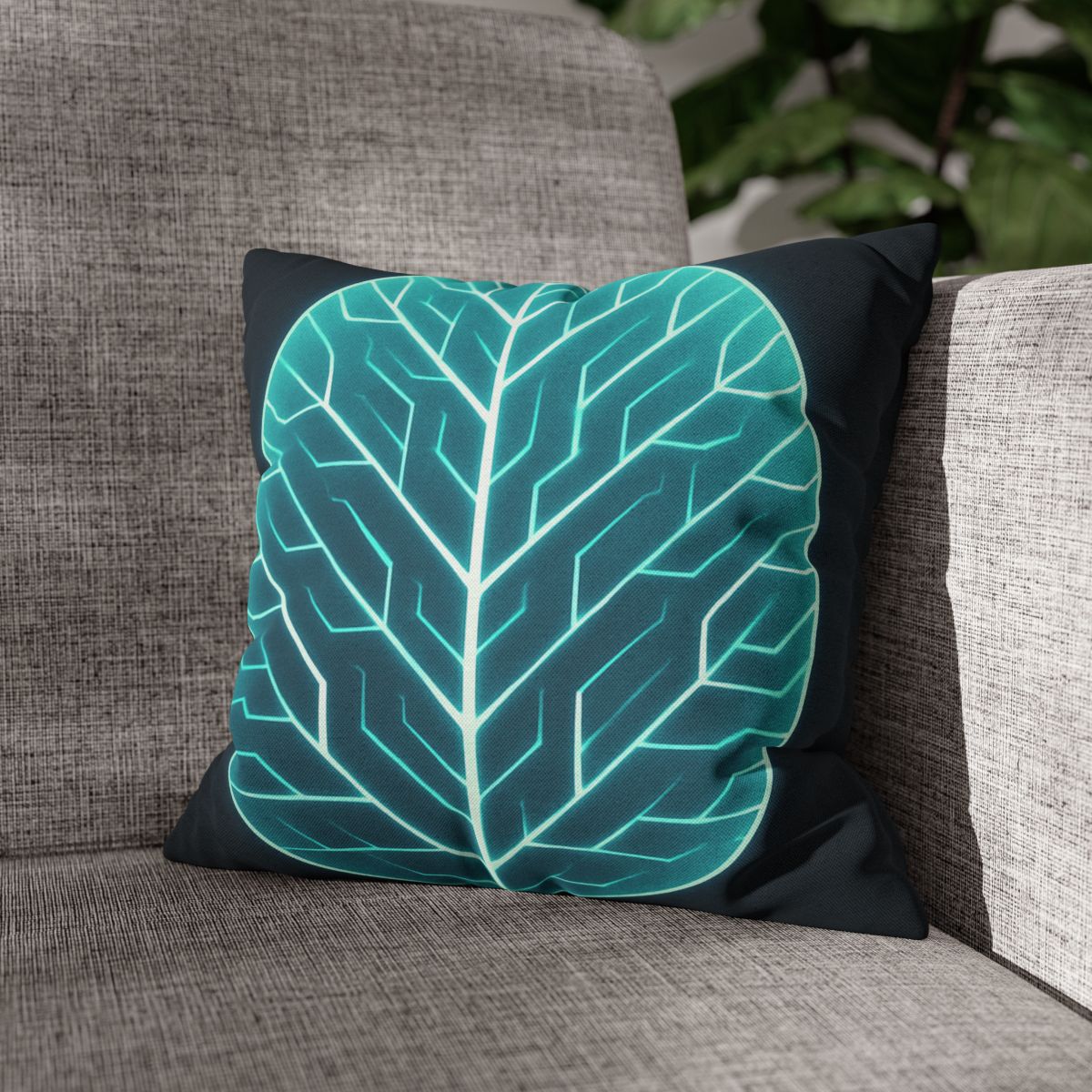 Galactic Leaf Vein Circuit comfortable bedding pillow covers