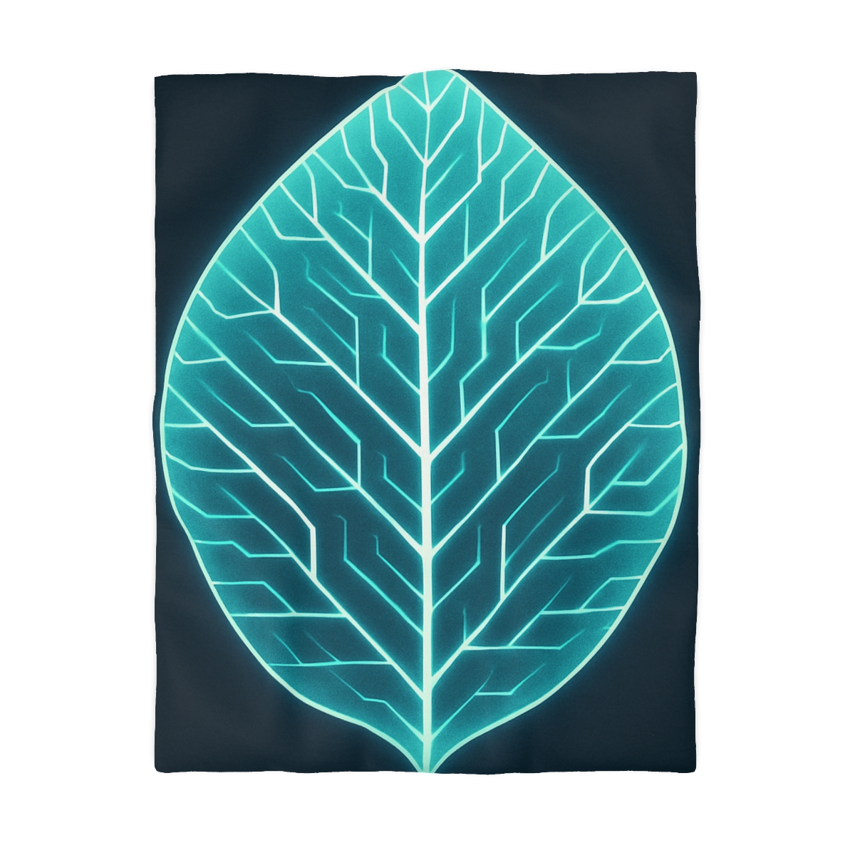 Galactic Leaf Vein Circuit stylish duvet covers