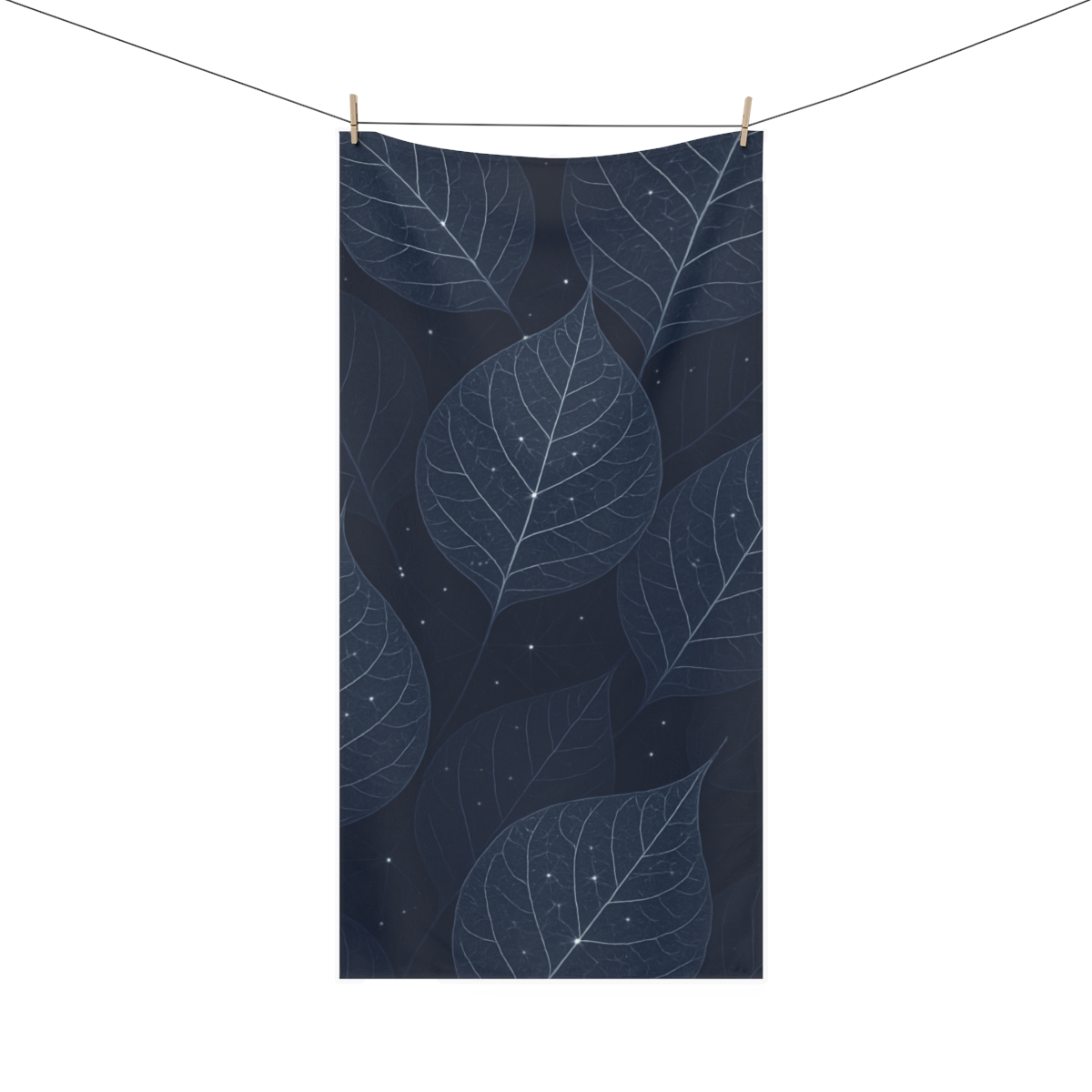 Galactic Leaf Vein Constellations stylish beach towels