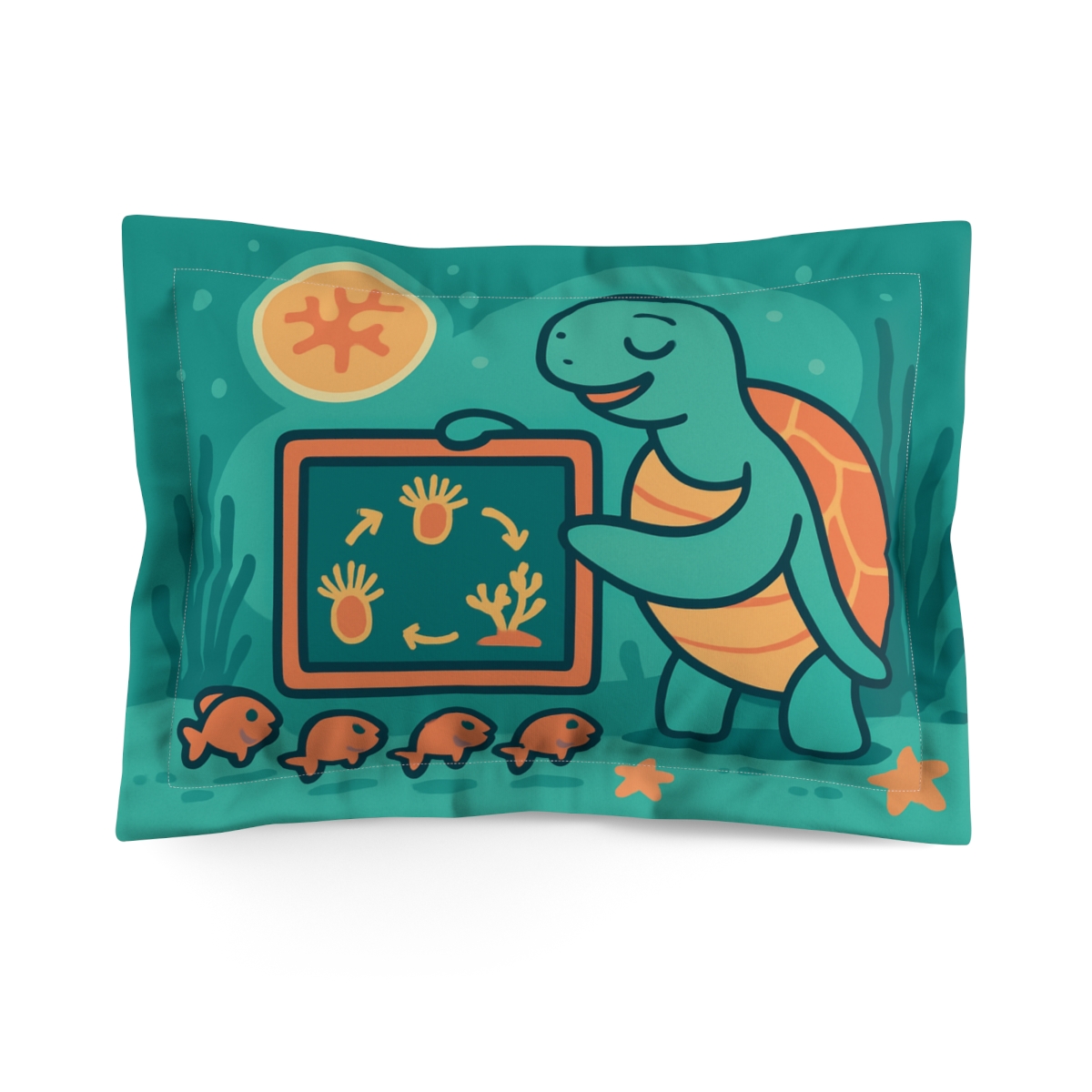 Galactic Sea Turtle School comfortable bed pillows