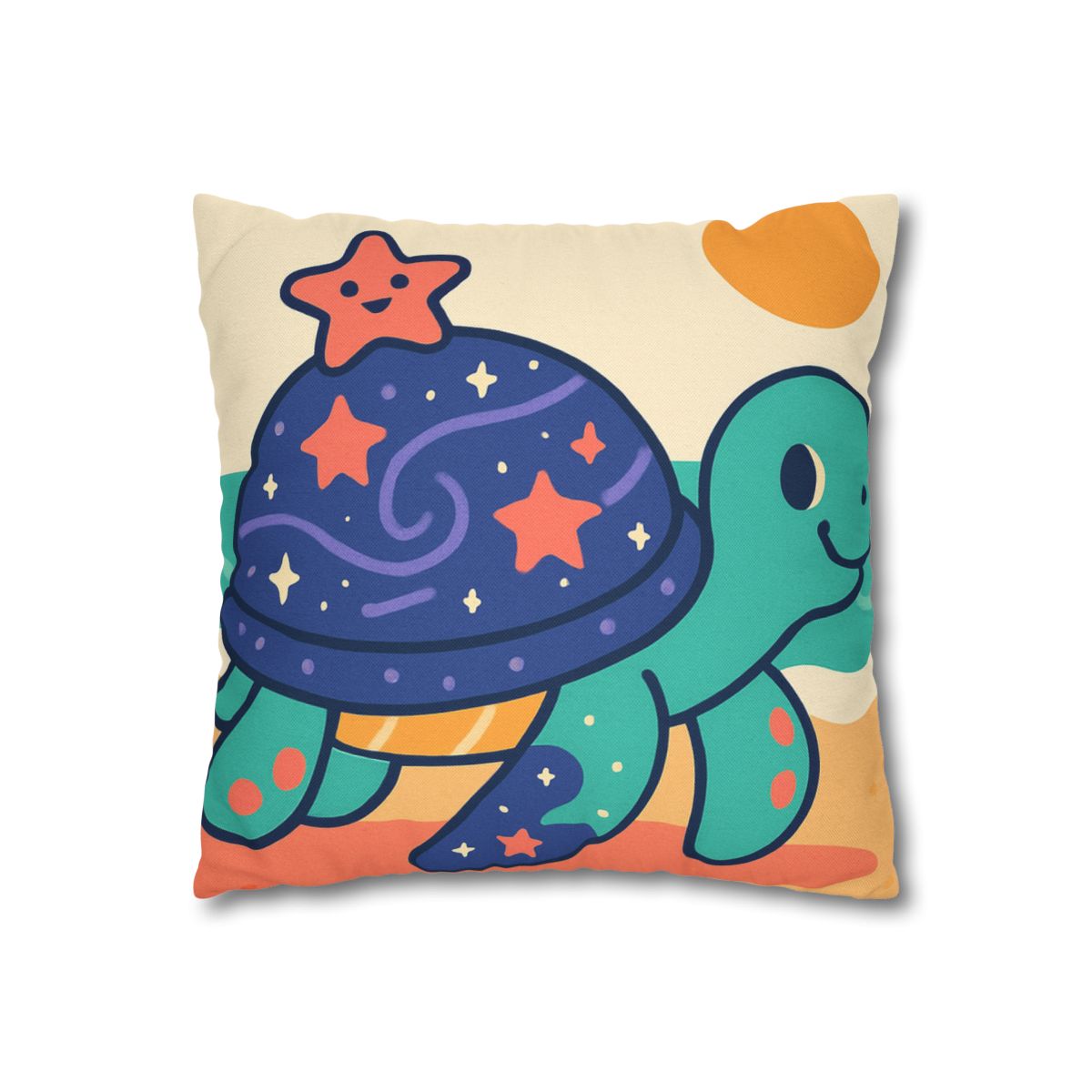 Galactic Seashell Turtle custom pillow cases
