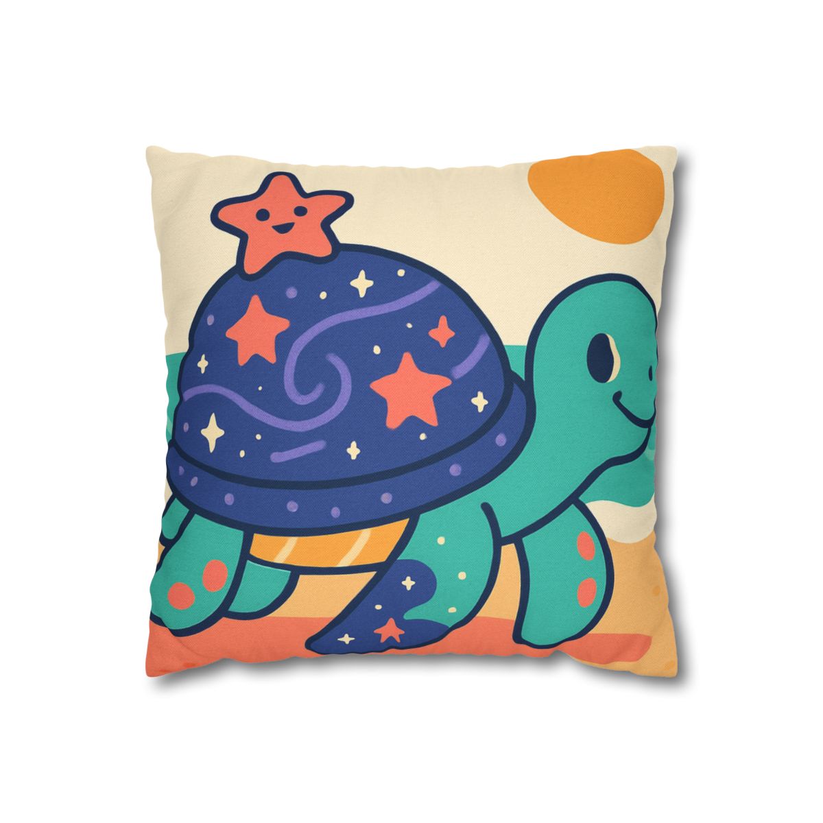 Galactic Seashell Turtle custom pillow cases
