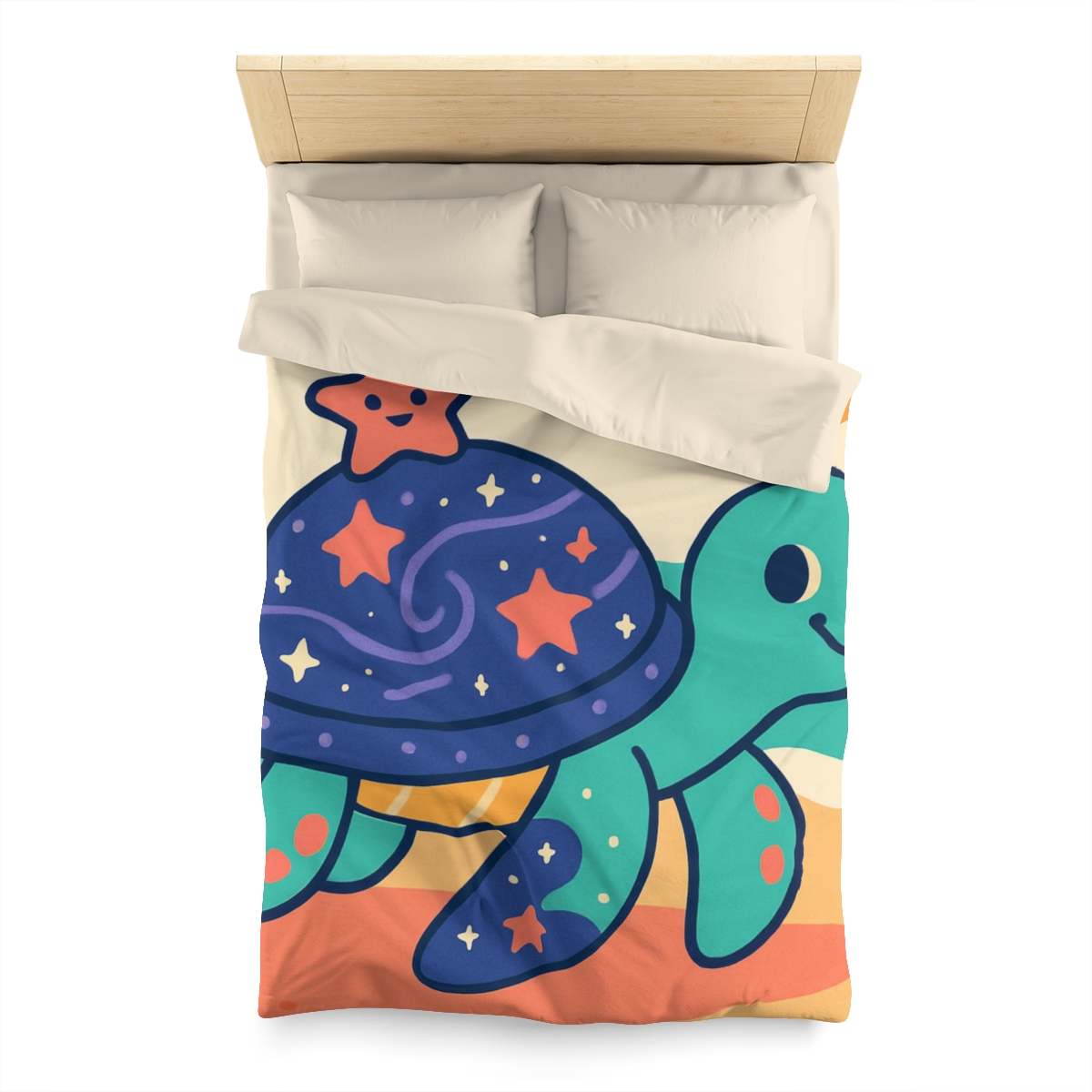 Galactic Seashell Turtle warm winter duvets