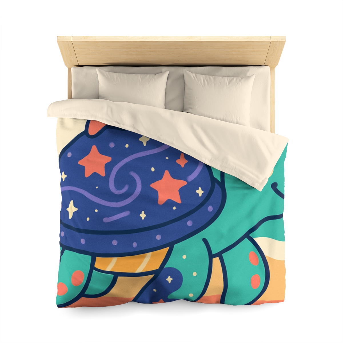 Galactic Seashell Turtle warm winter duvets