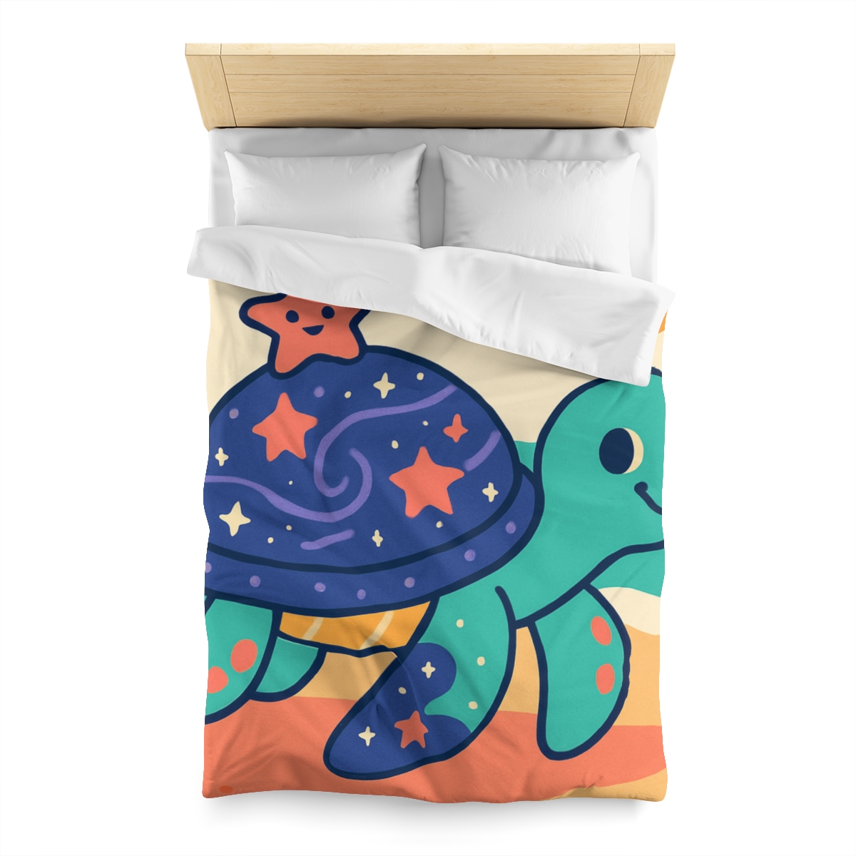 Galactic Seashell Turtle warm winter duvets