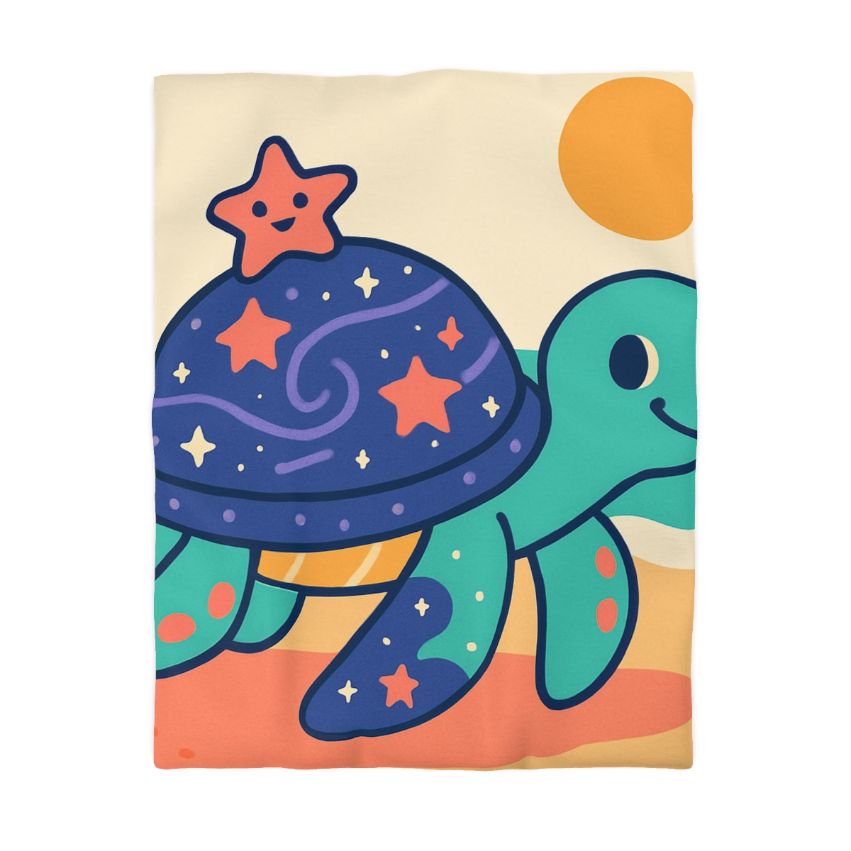 Galactic Seashell Turtle warm winter duvets