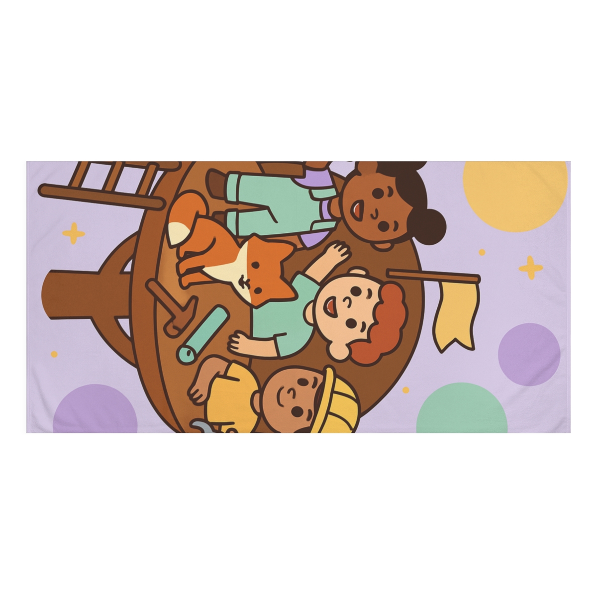 Galactic Treehouse Explorers comfortable face towels