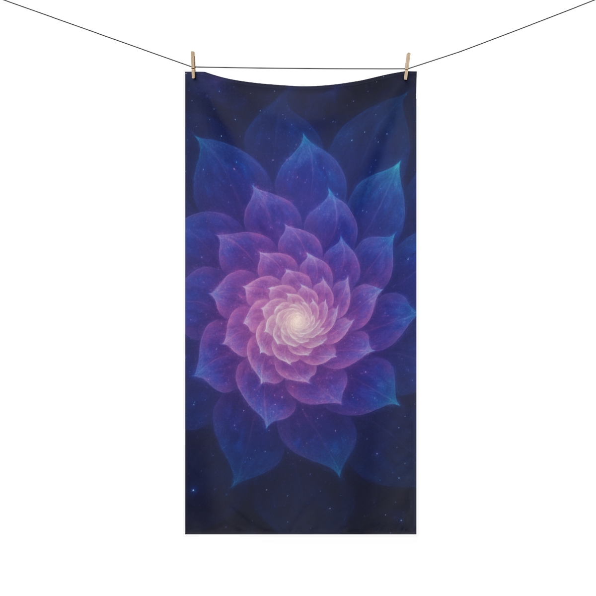 Galaxy Bloom Spiral stylish beach towels