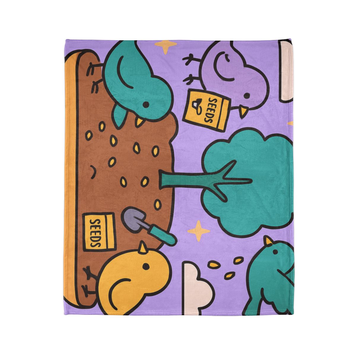 Galaxy Garden Aviary soft fleece blankets