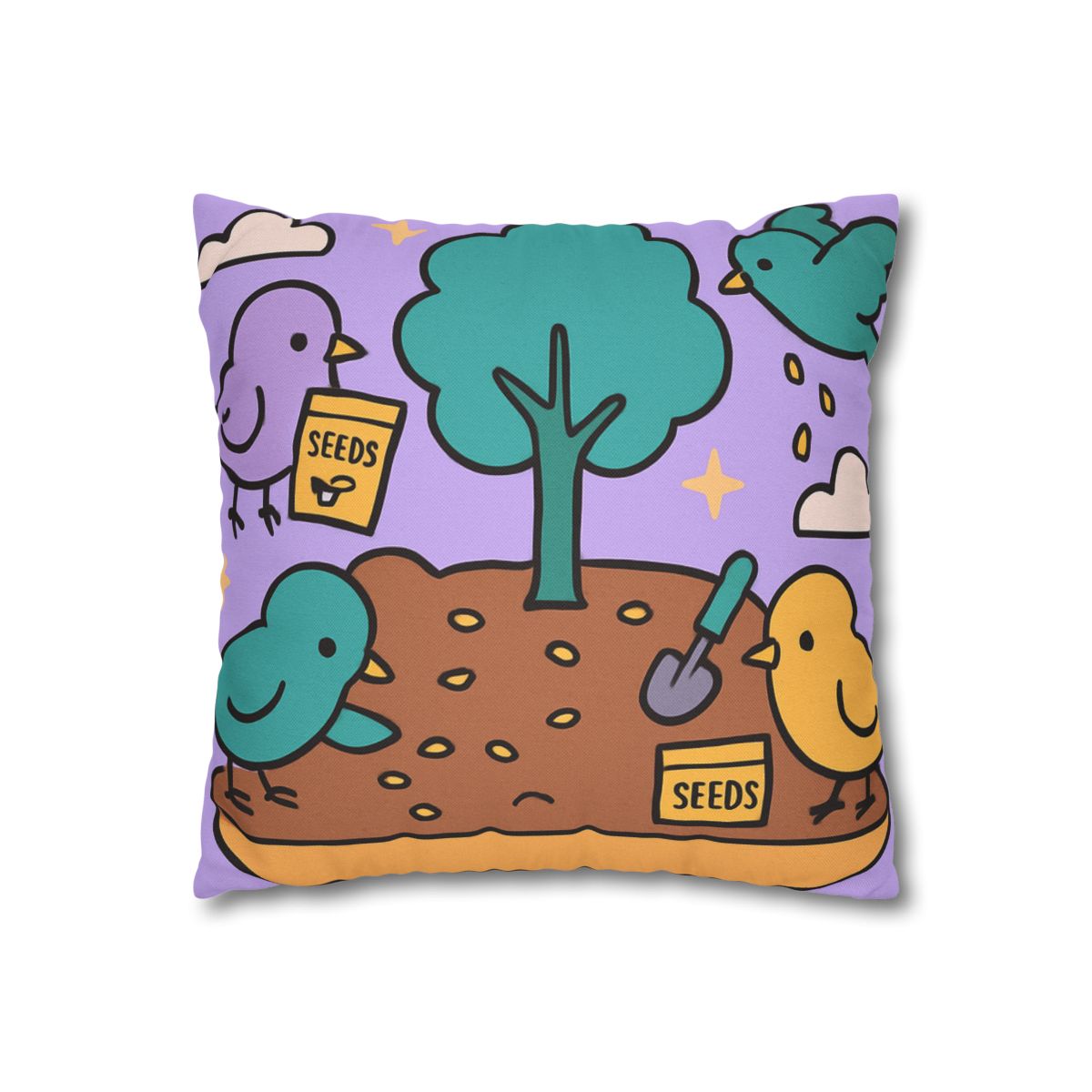 Galaxy Garden Aviary designer print pillow cases