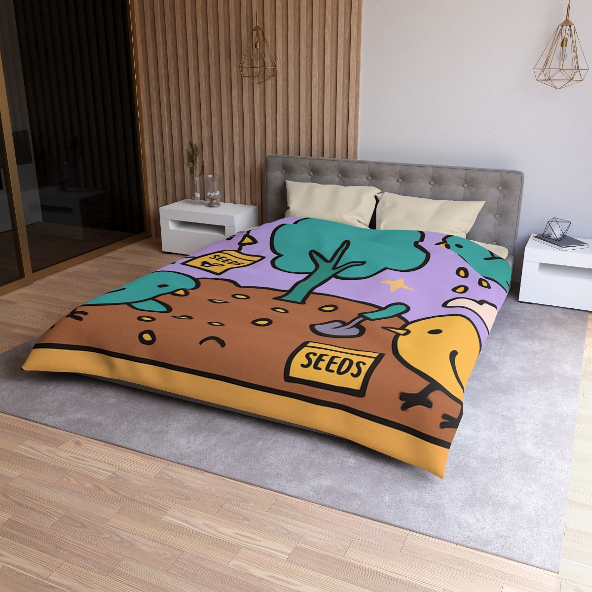 Galaxy Garden Aviary unique patterned duvets