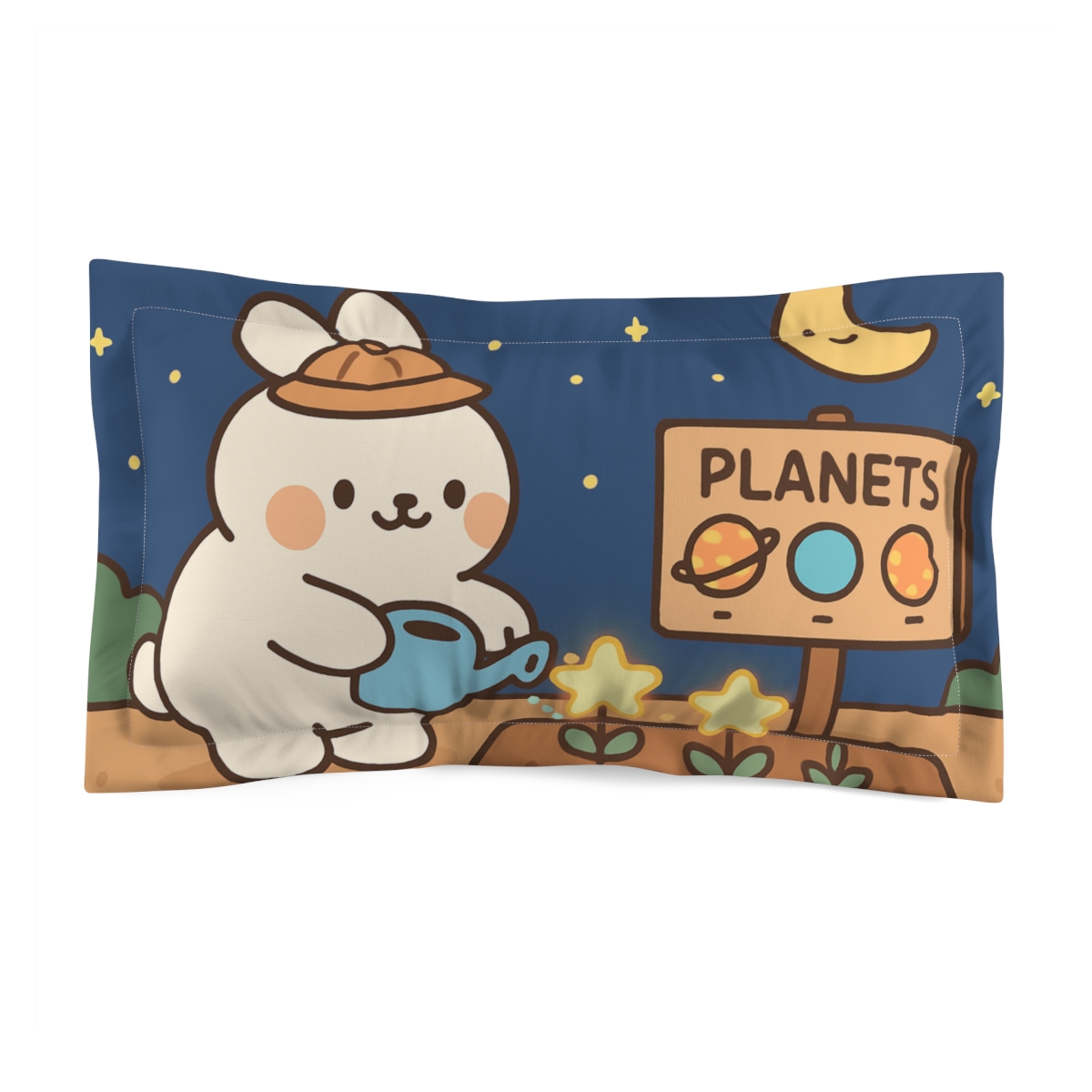 Galaxy Garden Bunny Explorer comfortable bed pillows