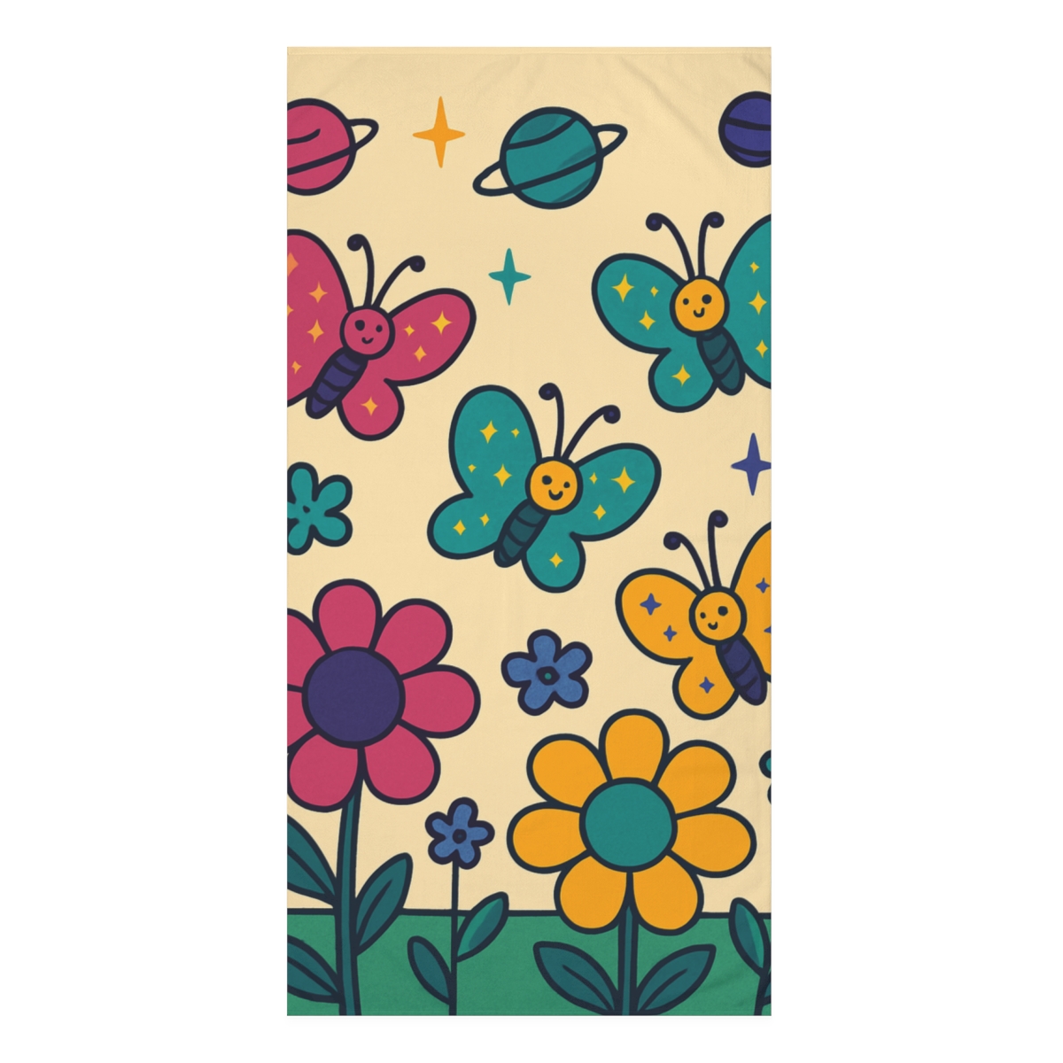 Galaxy Garden Butterflies soft cotton towels