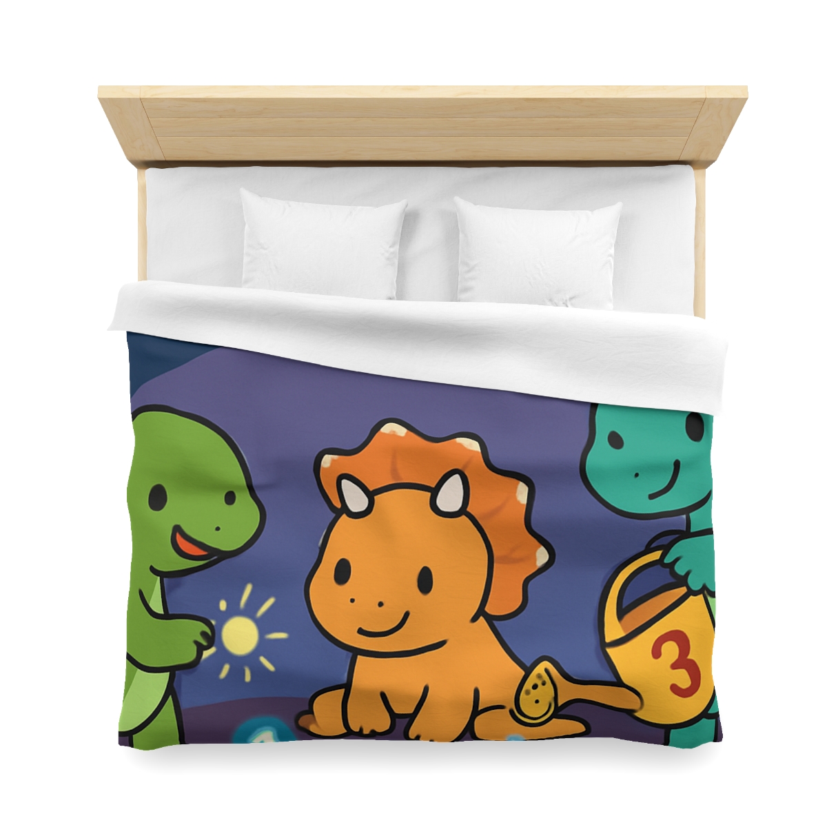 Galaxy Garden Dinosaurs personalized bedding duvets