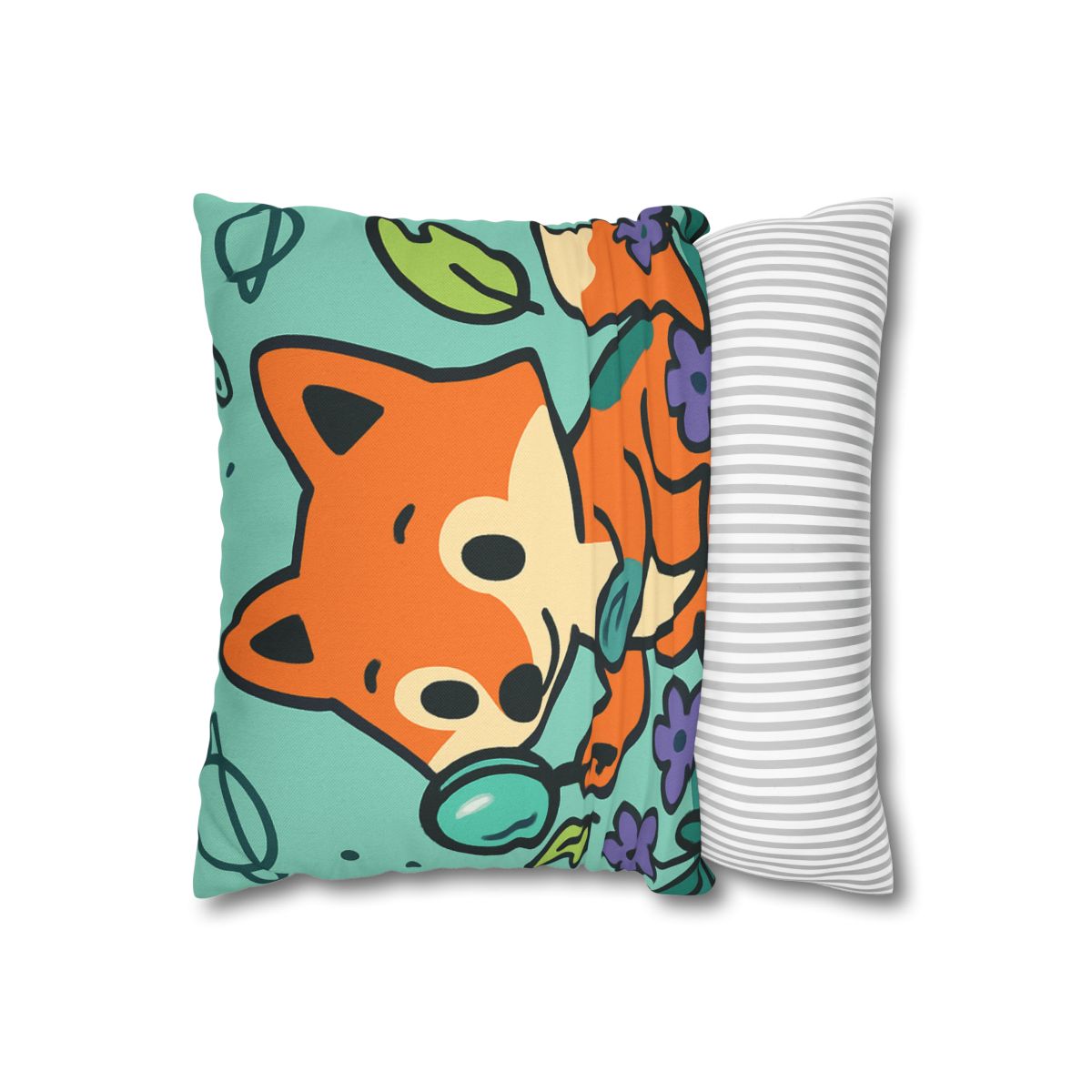 Galaxy Garden Fox soft cotton pillow cases