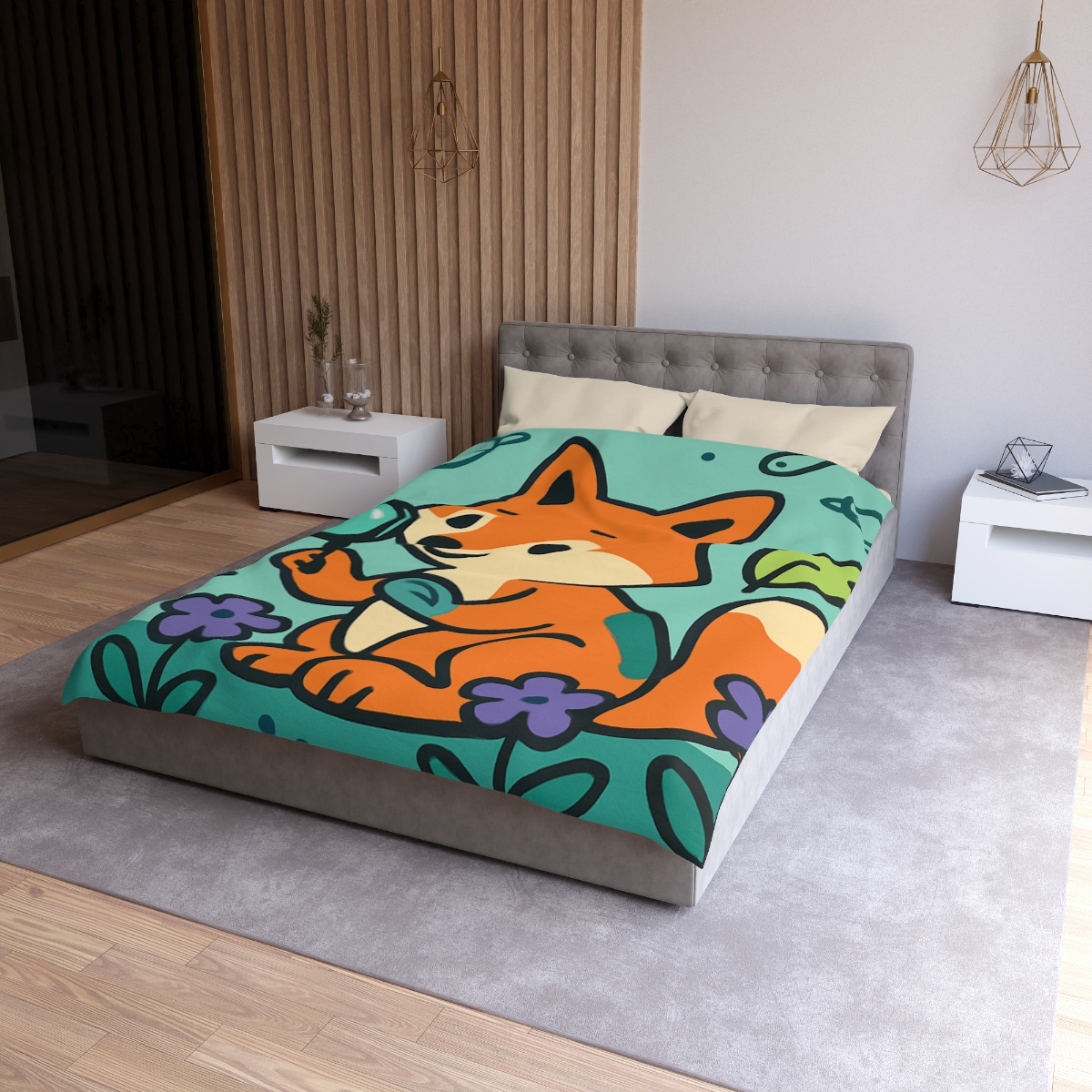 Galaxy Garden Fox trendy bedroom duvets