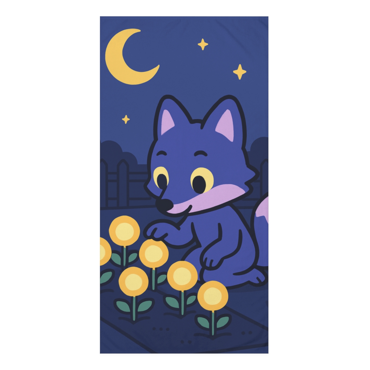 Galaxy Garden Fox comfortable face towels