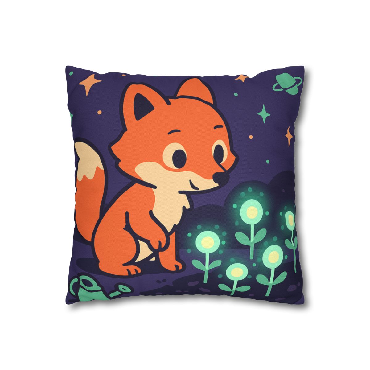 Galaxy Garden Fox personalized pillow covers