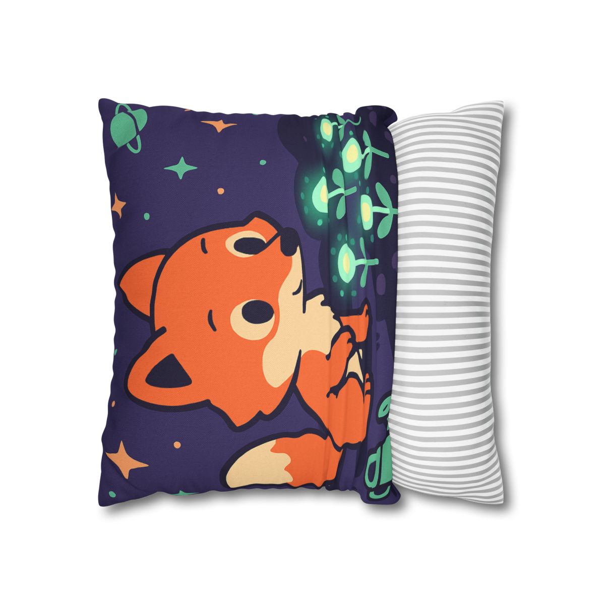 Galaxy Garden Fox personalized pillow covers