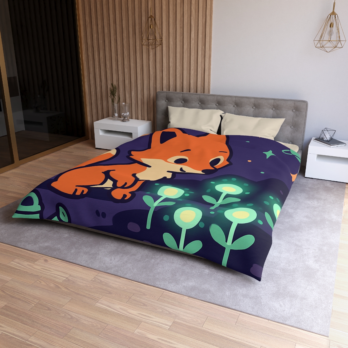 Galaxy Garden Fox warm winter duvets