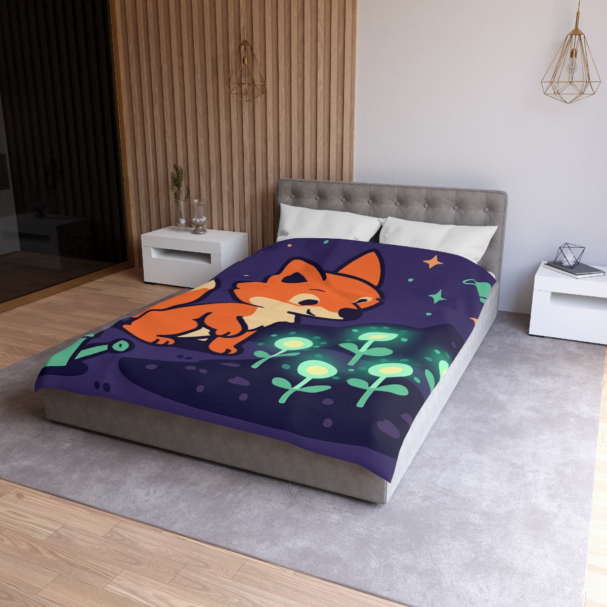 Galaxy Garden Fox warm winter duvets