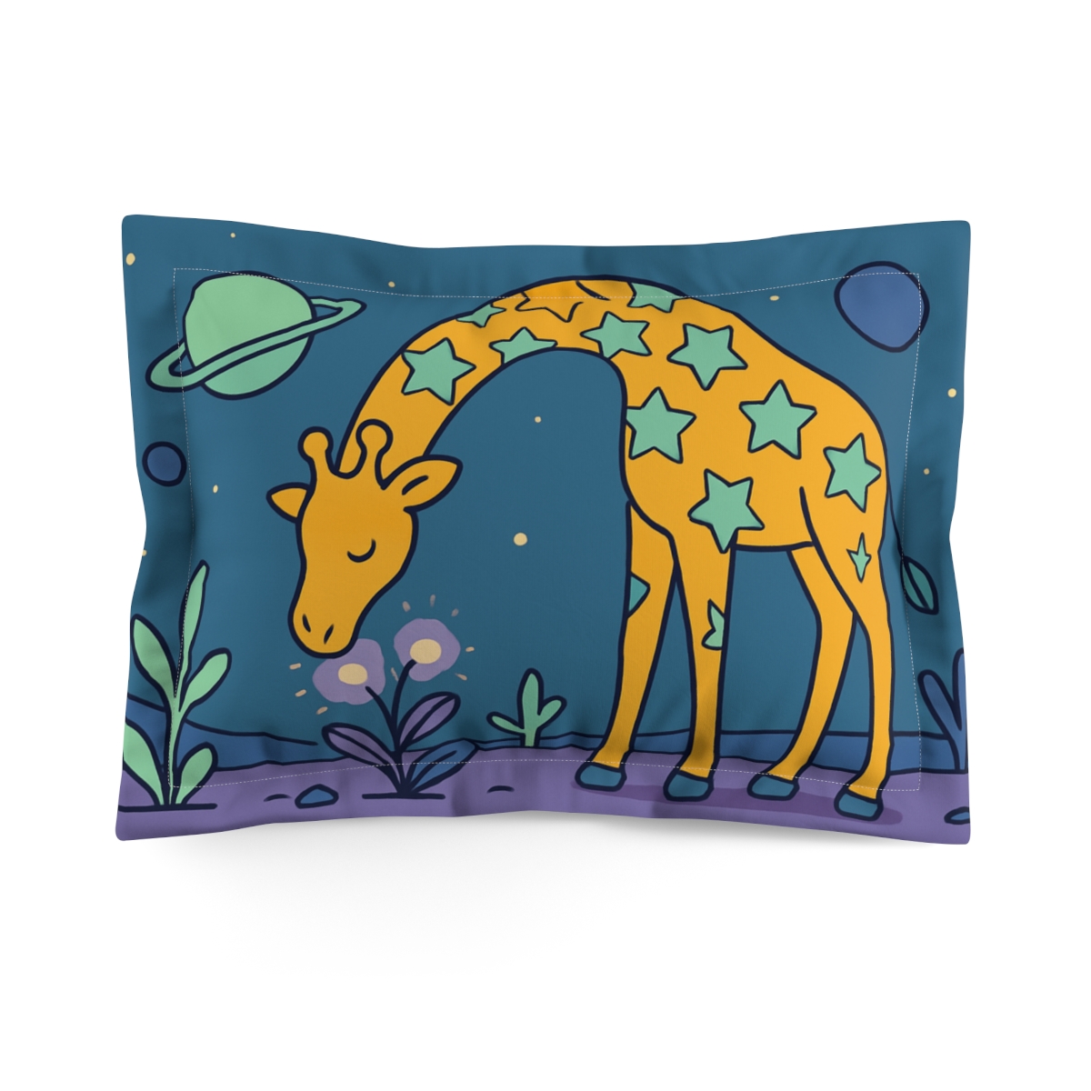 Galaxy Garden Giraffe soft plush pillows