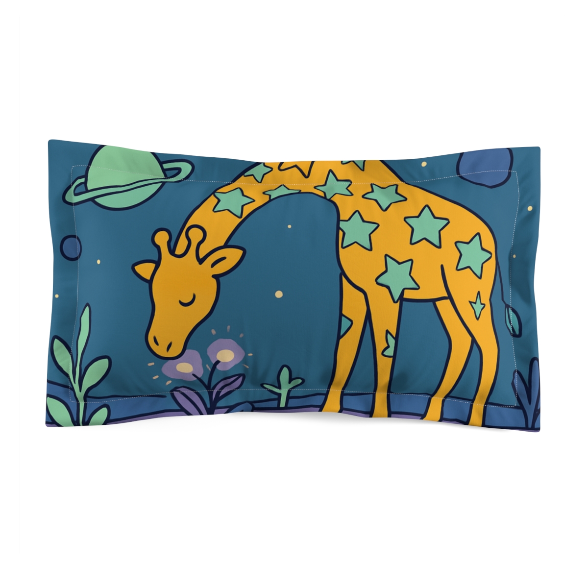 Galaxy Garden Giraffe soft plush pillows