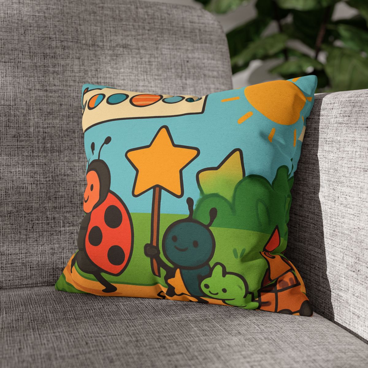 Galaxy Garden Insect Parade soft cotton pillow cases